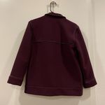 Vintage oversized coatigan blazer shirt jacket maroon purple small Red Photo 4