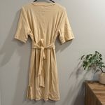 Lululemon Size 12 Prosecco Cotton Wrap Front T-Shirt Dress Athleisure Casual Photo 2