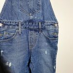 Levi's Bib Overalls Jeans 100% Cotton Adjustable Distressed Straight Med Wash XS Photo 3