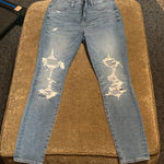 American Eagle Outfitters Super Hi-Rise Distressed Jeggings Photo 0