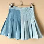 Brooklyn Karma  | Y2K Two Toned Denim Pleated Mini Skirt Sz S Photo 1