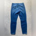 Mother High Waisted Looker Ankle Denim Hold Rush Baby Distressed Jeans Skinny Blue Size 30 Photo 7