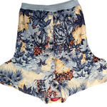 Vintage California by‎ Madman Hawaiian Blouson Button Up Tropical Vacation Beach Blue Size L Photo 0