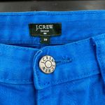J.Crew  size 28 toothpick‎ bright blue jeans pants cotton spandex blend Photo 3