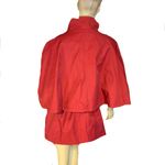 Betsey Johnson RED SNAP BUTTON CAPE JACKET (XL) Photo 5