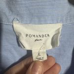 Pomander Place Tuckernuck Cotton Top Women L Blue Stripe Coastal Preppy Classic Size L Photo 5