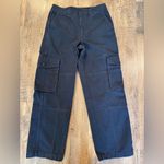 Aritzia  TNA Supply Trooper Cargo Pants Womens 8 Black Relaxed Cotton Photo 0