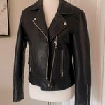 Topshop Used / Worn Coolest Black  Faux Leather Jacket Photo 2