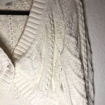 Tommy Hilfiger Cardigan Cream Cropped Cableknit Cardigan Sz L EUC 90s Y2K Style Photo 6