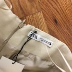 ZARA linen Strapless Button-Down Blouse NWT Photo 3