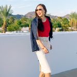 Banana Republic Ivory Paperbag High Waisted Skirt  Photo 1