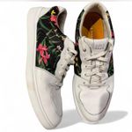 Cole Haan  White and Green Floral Sneakers Photo 1