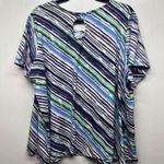 Roaman's Womens Top 2X 100% Cotton Breathable Casual Everyday Wear Comfort Blue Photo 5