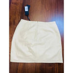 LAMARQUE x REVOLVE Aricia Leather Skirt in Beige 4 New Mini Tan Photo 6