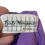 Body Wrappers Body Wrapper Purple Floral Print Wrap Bodysuit XXL Made in USA VTG Photo 6