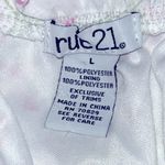 Rue 21 Women's Floral Print Fit & Flare Mini Dress Off-Shoulder Dress Size L Photo 6