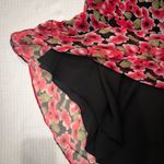 Jeunesse Y2K Fairycore Floral Pink & Black Asymmetrical Dress Women Size 4 FLAW Photo 14