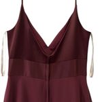 David's Bridal Wine Spaghetti Strap Bridesmaid Maxi Formal Dress Womens 10 Photo 11