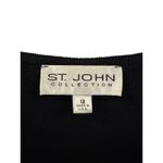 St. John Collection Black Short Sleeve Sheath Dress Size 12 Photo 3