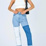 Princess Polly Cofield Mom Jeans Patch Denim Photo 0