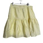Bardot  Buttercup Yellow Skirt Textured L/10 Photo 0