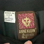 Anne Klein Vintage  Double Breasted Womens Blazer 100%‎ Wool Black Size 8 Photo 2