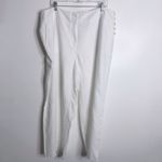 Talbots Greenwich Linen Pants White Wide Leg Full Length Lined Size 18W Photo 1