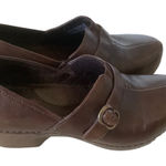 Dansko Tamara womens clogs brown leather nurse shoes buckle slip on shoes 9.5 Photo 0