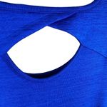 Talbots T By Royal Blue Cap Sleeve Scoop Neck Knit Maxi Dress Pockets Size S Photo 2