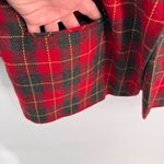 Sag Harbor Blazer Jacket Womens 14/16 Red Tartan Plaid Wool Blend Vintage Photo 4