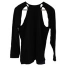 By Corpus La Ca Medium Black long sleeve sweater cut out shoulder Photo 2