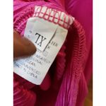 Hot Pink Pleated Lounge Set Button Top Wide Leg Pants 2 Photo 12