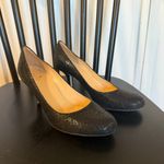 Kate Spade black glitter round toe pumps heels 8 Photo 9