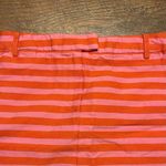 J.Crew  Woman's Striped Orange and Pink Spring Mini Skirt Size 2 Photo 1