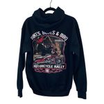 Gildan Bikes, Blues & BBQ Arkansas Black Graphic Hoodie Photo 2
