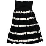 Juicy Couture Vintage  Dress Womens XS Black White Stripes Strapless Y2K Boho Photo 1