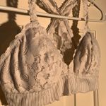 Aerie  Racerback White Lace Bralette Photo 2