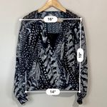 All Saints Women’s Fara Stretto Top Sheer Blouse w/ Tank Black & White Sz 0 NWT Photo 10