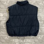 Thread & Supply Navy Quilted Cropped Vest Blue Photo 1