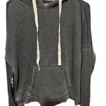 Betsey Johnson  distressed grey hoodie sweatshirt size medium Photo 0
