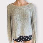 Free People  Women’s Gray XS Loose Knit Pullover Sweater Photo 0