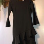 Lulus Black Ruffle Dress Photo 1
