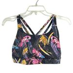 Women's Energy Bra Veiled Floral Black Multicolor Size Small Photo 0