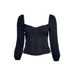 Reformation Reign Top, Black,12 (US) Photo 3