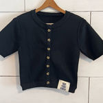 Free People  We The Free Short Sleeve Cardigan. Size Small. NWOT Photo 0