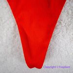 New! Set! Zulu & Zephyr Free People Tie Curve Brief Bikini, size 4‎ Orange Photo 6