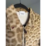 Burberry $740 New Animal Print Cotton Zip Shirt - US 2 Photo 6