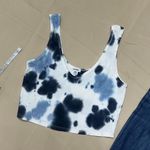 Garage Blue/White Tie-Dye Tank Top Photo 0
