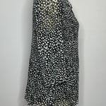 Rose + Olive Boho Peasant Tie Top Blk/White L Photo 1