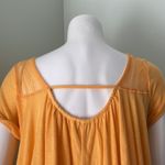 Free People orange lace asymmetric t-shirt Photo 5